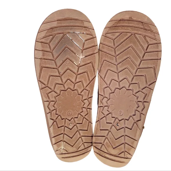 Olivia Miller Brown Faux Fur Ankle Boots Size 9 - Picture 5 of 5